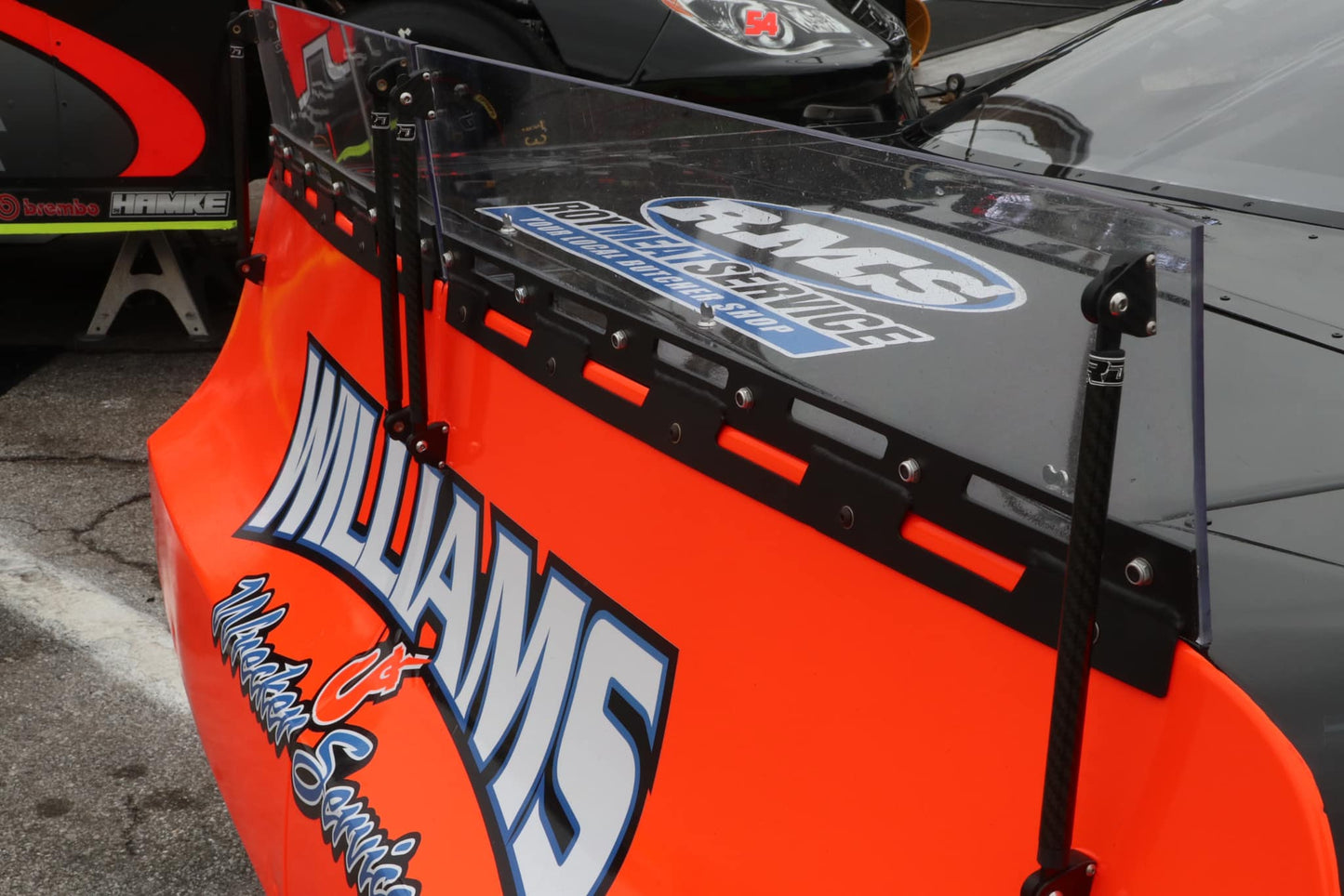 Super/Pro Latemodel Carbon Fiber Spoiler Brace with L.I.G.M.A. Mounts