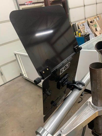 LRD Carbon Fiber iPAD Holder with Clamp Mount